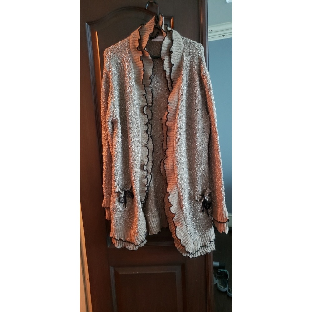 Duster/Cardigan with Very Sweet Accents